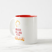 Tasse 2 Couleurs Masque de grill Hibachi (Devant gauche)