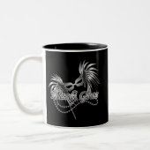 Tasse 2 Couleurs Masque Mardi Gras (Gauche)
