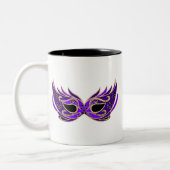 Tasse 2 Couleurs Masque masqué royal violet (Gauche)