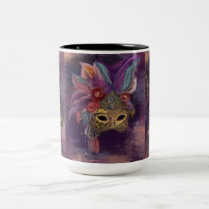 TASSE 2 COULEURS MASQUERADE VENISE  ART     