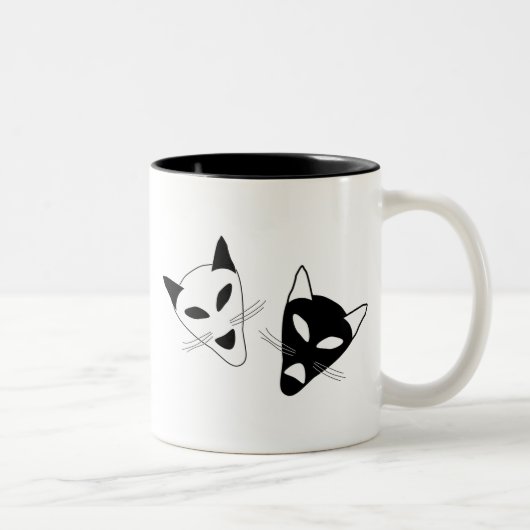 Tasse 2 Couleurs Masques Cat Drama (Droit)