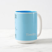 Tasse 2 Couleurs Master Of The Catch Custom SVG Graphic T-Shirt (Devant droit)