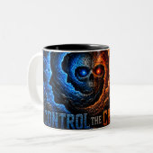 Tasse 2 Couleurs Master the Mayhem Control the Spiral T-Shirt – 3D  (Devant gauche)