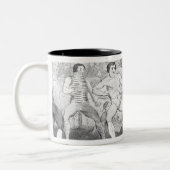 Tasse 2 Couleurs Match de boxe entre Thomas Futrell et John (Gauche)