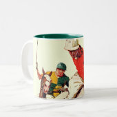Tasse 2 Couleurs Match de polo (Devant gauche)