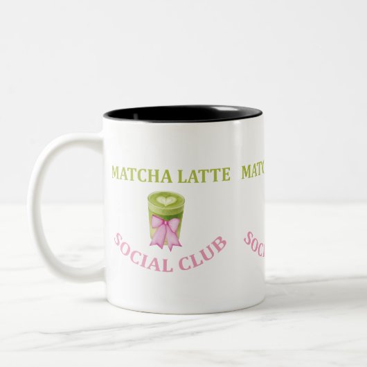 TASSE 2 COULEURS MATCHA LATTE SOCIAL CLUB (Gauche)