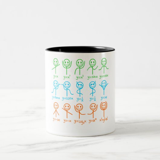 Tasse 2 Couleurs Math Enseignant Danse Équation Mathématique Math (Centre)