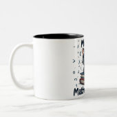 Tasse 2 Couleurs Mathématicien de Meow-th (Gauche)
