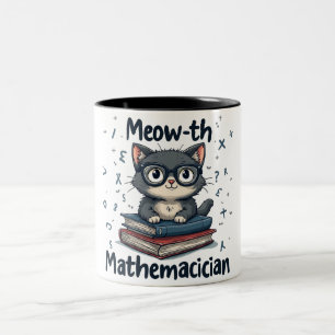 Tasse 2 Couleurs Mathématicien de Meow-th