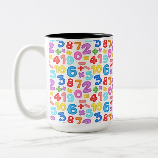 TASSE 2 COULEURS MATHEMATICS AND NUMERICAL OPERATIONS (Gauche)