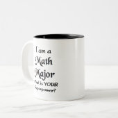 Tasse 2 Couleurs mathématique (Devant gauche)