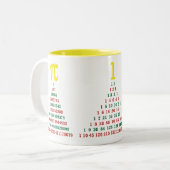 Tasse 2 Couleurs Mathématiques arbres de Noël (Devant gauche)