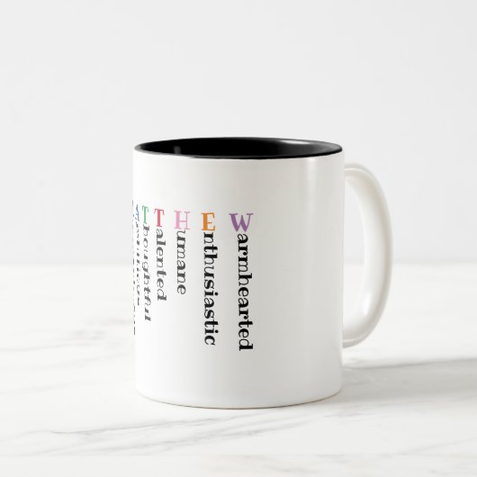 Tasse 2 Couleurs Mathieu (Devant droit)