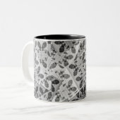 Tasse 2 Couleurs Maths patchwork noir et blanc (Devant gauche)