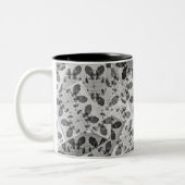 Tasse 2 Couleurs Maths patchwork noir et blanc (Gauche)