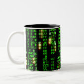Tasse 2 Couleurs Matrice de code (Gauche)