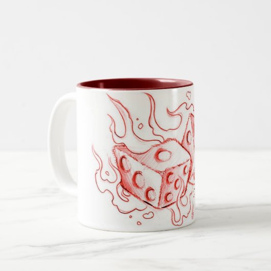 Tasse 2 Couleurs Matrices flamming (Devant gauche)