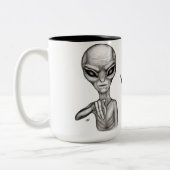 Tasse 2 Couleurs Mauvais Alien, Tu es le prochain ! (Gauche)