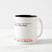 Tasse 2 Couleurs Maximum et minimum (Devant droit)