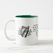 Tasse 2 Couleurs May The Road Rise Irish Blessing and Harp Custom (Gauche)