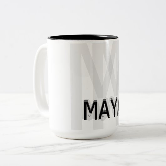 Tasse 2 Couleurs Maya  (Devant gauche)