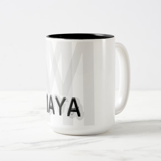 Tasse 2 Couleurs Maya  (Devant droit)