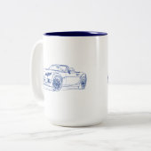 Tasse 2 Couleurs Maz Miata MX5 2013 (Devant gauche)