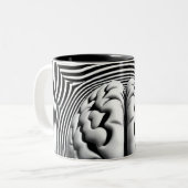 Tasse 2 Couleurs Maze d'esprit hypnotique (Devant gauche)