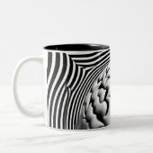 Tasse 2 Couleurs Maze d'esprit hypnotique (Gauche)