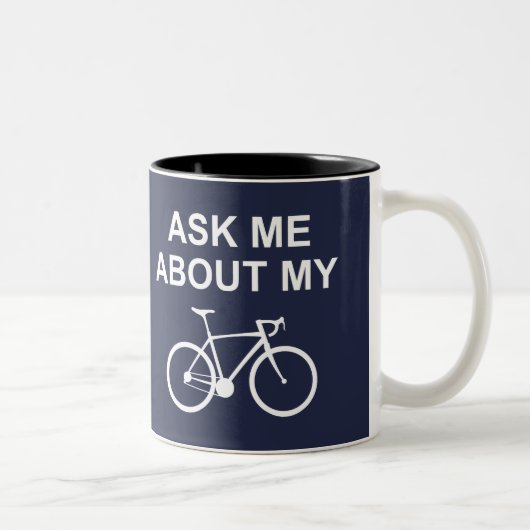Tasse 2 Couleurs Me Demander Mon Vélo (Droit)