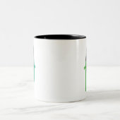 Tasse 2 Couleurs mec geek monstrueux idiot (Centre)