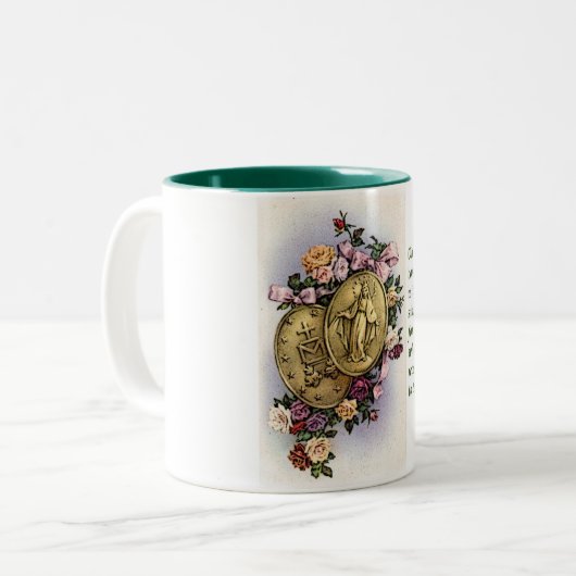 Tasse 2 Couleurs Médaille miraculeuse (Devant gauche)