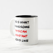 Tasse 2 Couleurs médecin assistant, génial (Devant gauche)