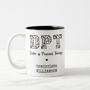 Tasse 2 Couleurs Médecin DPT personnalisé de la thérapie physique c