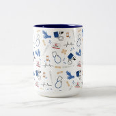 Tasse 2 Couleurs Médecin Médicale moderne Motif infirmière (Centre)