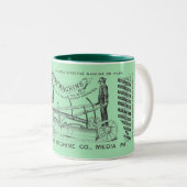 TASSE 2 COULEURS MÉDIA PENNSYLVANIA INGÉNIEUR D'EXPLOITATION 1889 M (Devant droit)