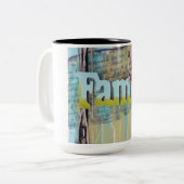 Tasse 2 Couleurs Médias mixtes famille (Devant gauche)