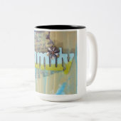 Tasse 2 Couleurs Médias mixtes famille (Devant droit)