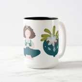 Tasse 2 Couleurs Méditation à la maison (Devant droit)