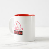 Tasse 2 Couleurs Méditation de la conscience (Devant gauche)