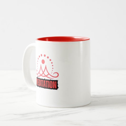 Tasse 2 Couleurs Méditation de la conscience (Devant gauche)