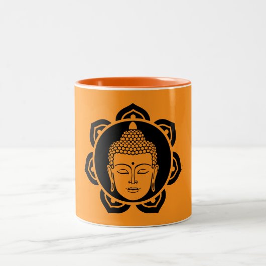 Tasse 2 Couleurs Méditation de la tête de bouddha (Centre)