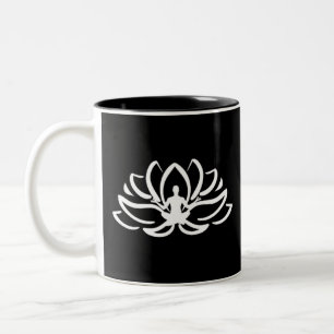 Tasse 2 Couleurs Méditation du yoga Lotus