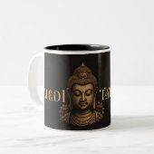 Tasse 2 Couleurs Méditations de bouddha (Devant gauche)