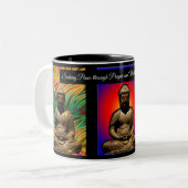 Tasse 2 Couleurs Méditer Bouddha (Devant gauche)