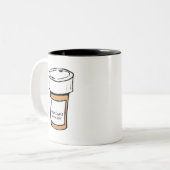 Tasse 2 Couleurs Méditez deux fois par jour (Devant gauche)