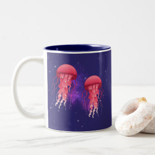 Tasse 2 Couleurs Méduses Incroyables Dans L'Espace