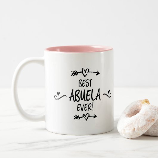 Tasse 2 Couleurs Meilleur Abuela (Avec donut)