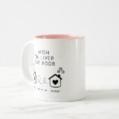 Tasse 2 Couleurs Meilleur Ami Amitié longue distance (Devant gauche)