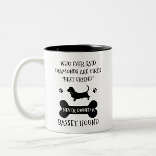 Tasse 2 Couleurs Meilleur ami de Basset Hound Dog